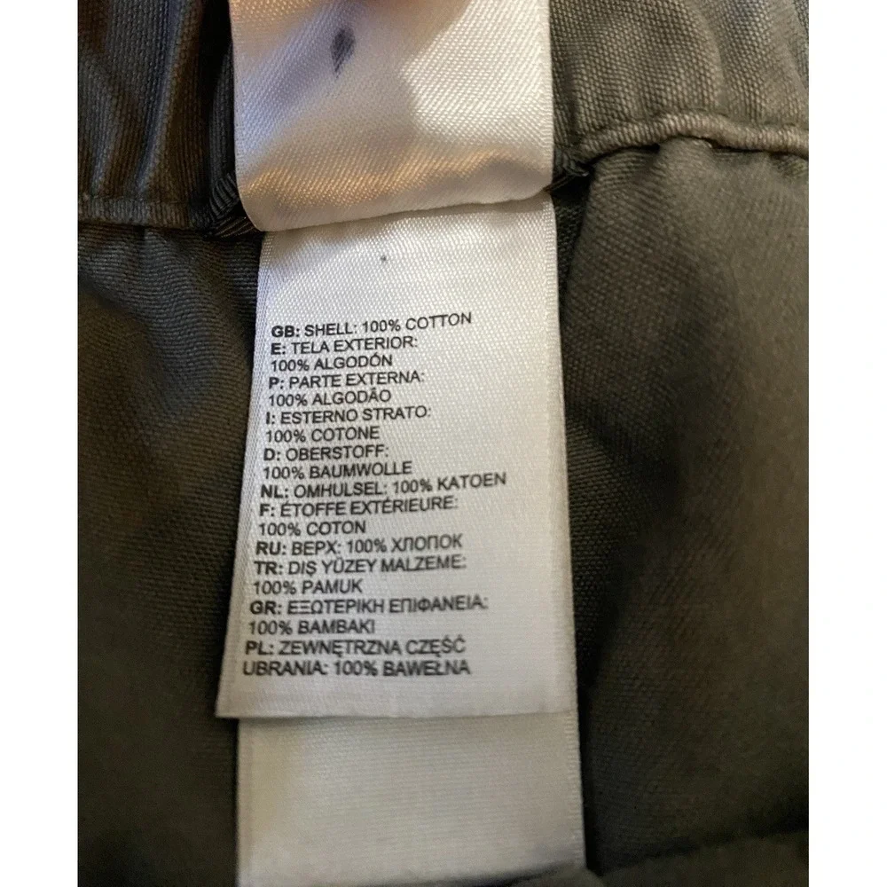 The North Face Olive Green Convertible Hiking Pants Size XL Canvas Rugged Nice‎
